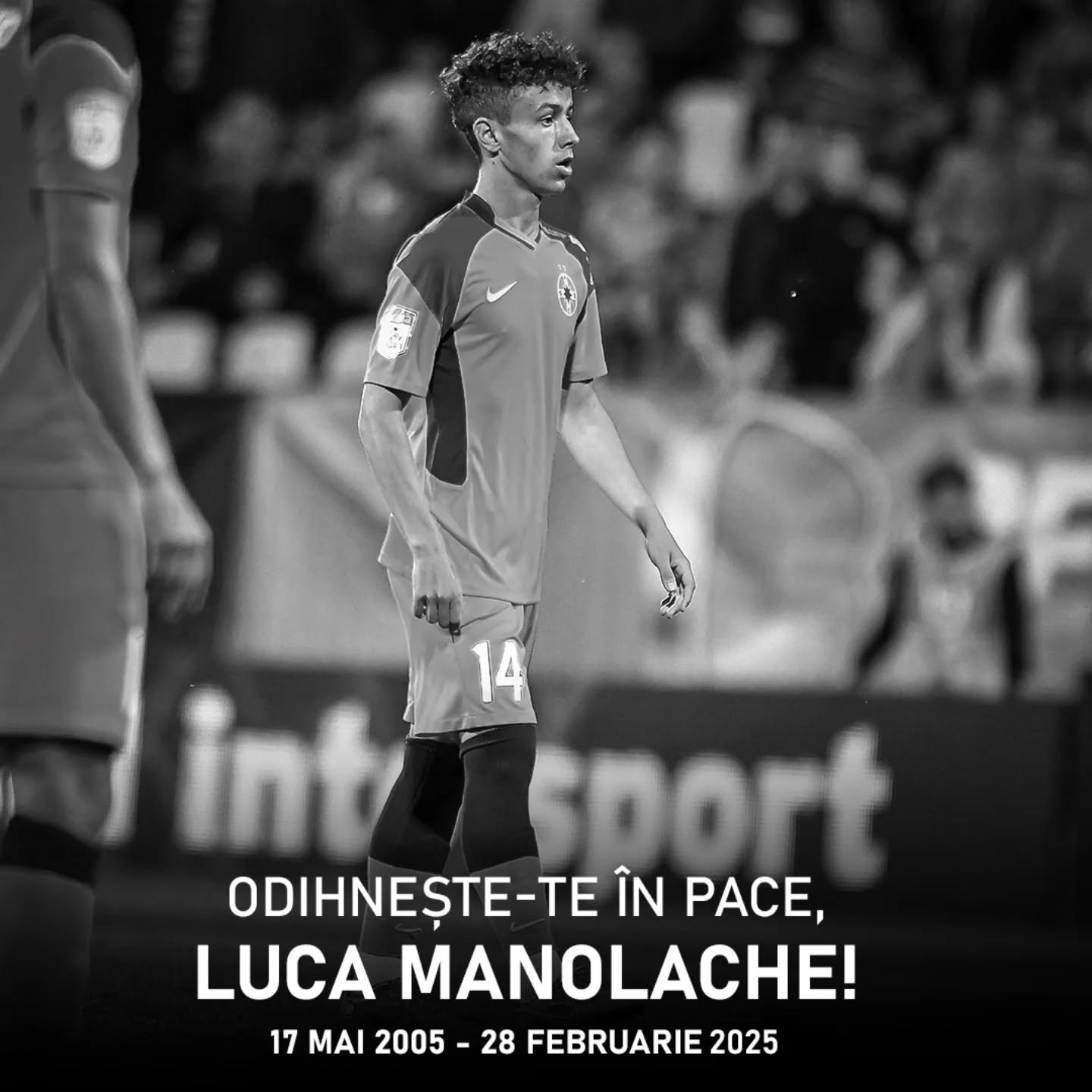 Luca Manolache, fost jucător la FCSB, a murit. Avea doar 19 ani